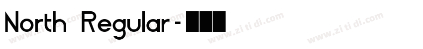 North Regular字体转换